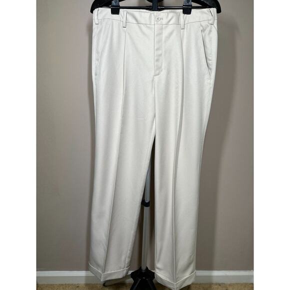 Nike Other - Nike Golf Pants Mens 35 Beige Chino Dri-Fit Straight Casual Pockets Size 35x32